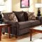 SM5028 Chelmsford Sofa in Chocolate Brown Fabric w/Options