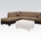 55945 Connell Sectional Sofa in Tan & Espresso by Acme