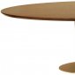 Espresso Finish Modern Dining Table w/Oval Top & Base