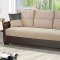 Seattle Sofa Bed in Beige & Espresso by Empire w/Options