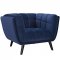 Bestow Sofa in Navy Velvet Fabric by Modway w/Options