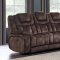 U1706 Power Motion Sofa in Chocolate Fabric by Global w/Options