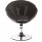 Black or White Color Contemporary Swivel Club Chair