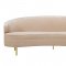 Baila Sofa TOV-S177 in Champagne Velvet Fabric by TOV Furniture