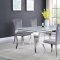 Carone Dining Chair Set of 4 105073 in Gray Velvet by Coaster