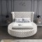 Luxus Velvet Bed in Cream by Meridian w/Options