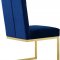 Cameron Dining Chair 712 Set of 2 Navy Velvet Fabric by Meridian