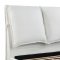 Gwendoline Upholstered Bed 306040 in White Boucle by Coaster