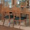 Sable Oak Finish Contemporary Dining Room w/Rectangular Table