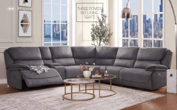 Neelix Power Motion Sectional Sofa 55120 in Seal Gray by Acme [AMSS-55120-Neelix]