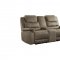 Shola Power Motion Sofa 9848BR-3PWH in Brown by Homelegance