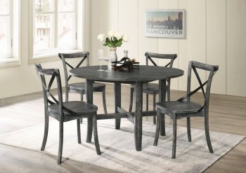 Kendric Dining Room Set 5Pc 71895 in Rustic Gray by Acme [AMDS-71895 Kendric]