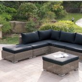 419 Outdoor Patio 7Pc Sectional Sofa Set by Poundex w/Options