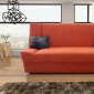 Natalia Sofa Bed in Orange Fabric by Skyler Design