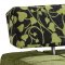 Modern Convertible Sofa Bed in Olive Microfiber with Mobile Back