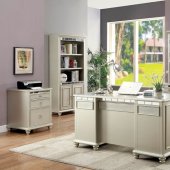 Anne Office Desk CM-DK907 in Silver w/Options