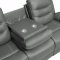 Nova Motion Sofa & Loveseat 602531 in Dark Gray by Coaster