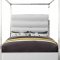 Encore Bed in White Faux Leather by Meridian w/Options