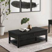 Concord Coffee Table 3Pc Set 710578 Distressed Java by Coaster