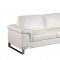 U7660 Sofa in White Bonded Leather by Global w/Options