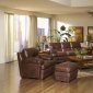 Leather Italia Classic Brown Baron Sofa & Loveseat Set w/Options