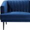 Rory Sofa 689 in Navy Velvet Fabric by Meridian w/Options