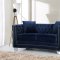 Reese 648 Sofa in Navy Velvet Fabric w/Optional Items