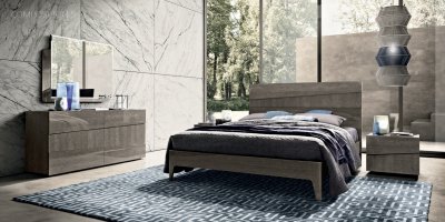 Tekno Bedroom in Silver Birch by ESF w/Optional Case Goods