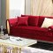 Ruby Sofa & Loveseat Set in Red Fabric w/Options