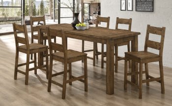 Coleman 5Pc Counter Ht. Dining Set 192028 in Brown by Coaster [CRDS-192028-Coleman]