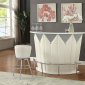 Sphaerio Bar Table 72360 in Ivory PU by Acme w/Options