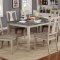 Ann 7Pc Dining Set CM3752T-7PK in Antique White & Gray