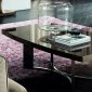 Dune Visone Coffee Table in Glossy Frise Visone by Rossetto