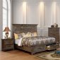 Oberon Storage Bed CM7845 in Rustic Oak w/Options