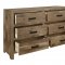 Mandan 5Pc Bedroom Set 1910 in Weathered Pine by Homelegance