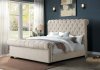 Belefield Upholstered Bed 1640N in Sand Fabric by Homelegance