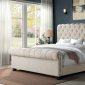 Belefield Upholstered Bed 1640N in Sand Fabric by Homelegance