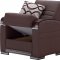 Alpine Sofa Bed in Brown Bonded Leather by Empire w/Options