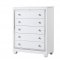 Shiney Bedroom Set 5Pc in White