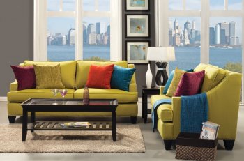 SM3061 Tropika Sofa in Lemongrass Fabric w/Options [FAS-SM3061 Tropika]