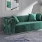 LCL-012 Sofa & Loveseat Set in Green Velvet