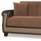 Proline Brown Sofa Bed in Fabric by Casamode w/Options