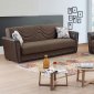 Toronto Sofa Bed in Brown Fabric by Empire w/Options