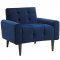 Delve Sofa in Navy Velvet Fabric by Modway w/Options