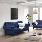 Gracie Sofa & Loveseat Set in Blue Velvet Fabric w/Options