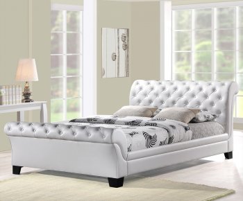 Kate Bed in White Faux Leather by Modway [MWB-Kate White]