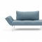 Zeal Daybed in Light Blue Fabric by Innovation w/Metal Legs