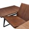 1518 Dining Table Walnut & Black by ESF w/Optional 1640 Chairs