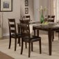 Espresso Finish Modern Dining Table w/Optional Chairs