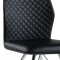 D6664DC-BL Dining Chair Set of 4 in Black PU by Global